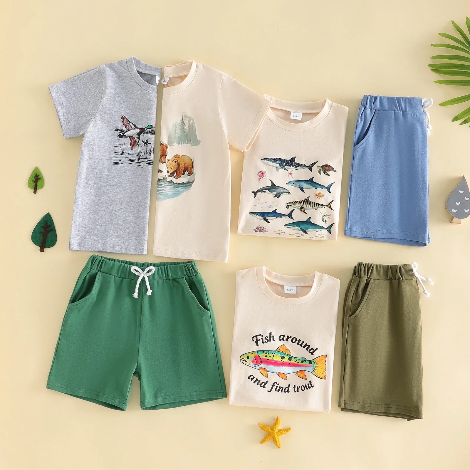 Camiseta Infantil Natureza — Estampas Exclusivas Off-White