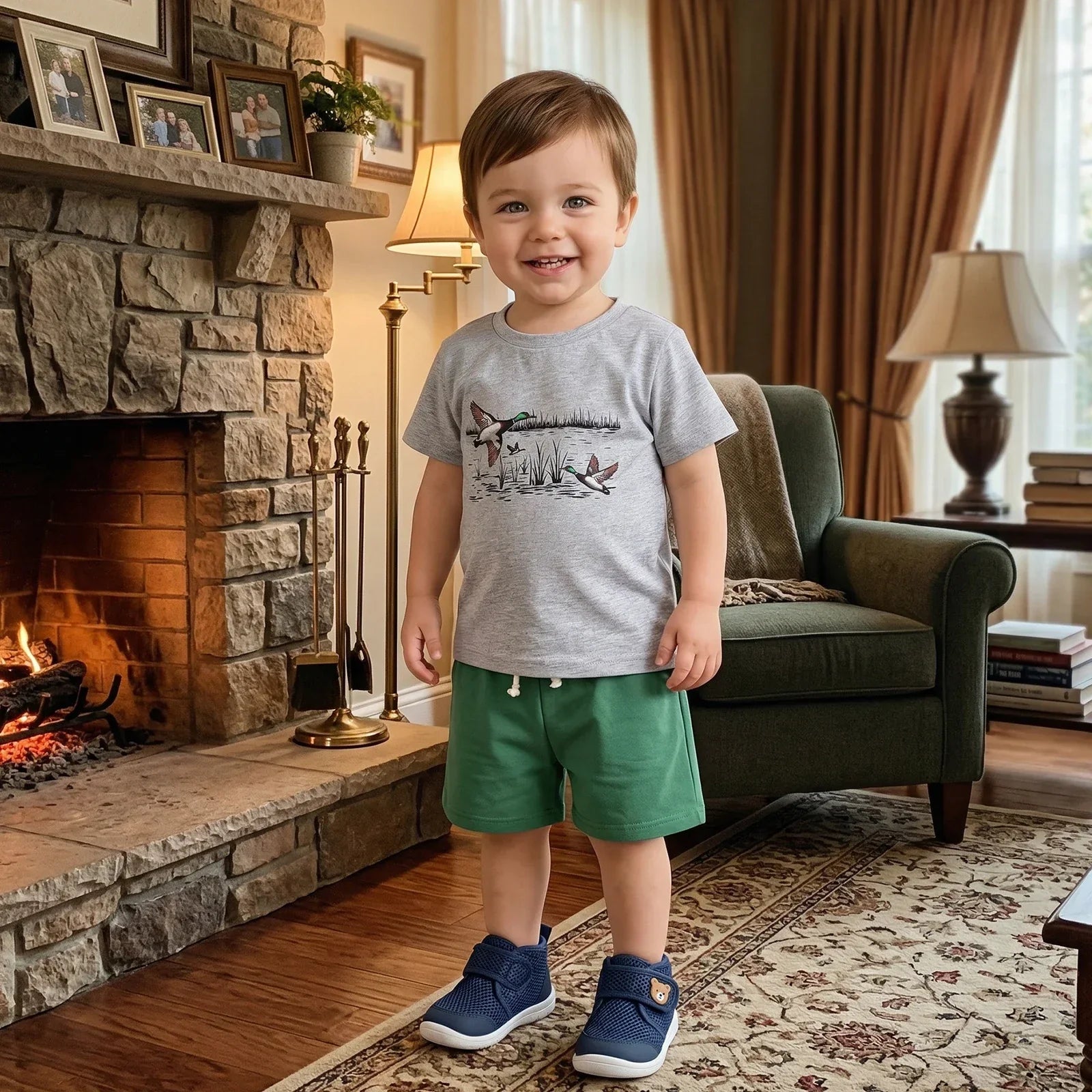 Camiseta Infantil Natureza — Estampas Exclusivas Off-White
