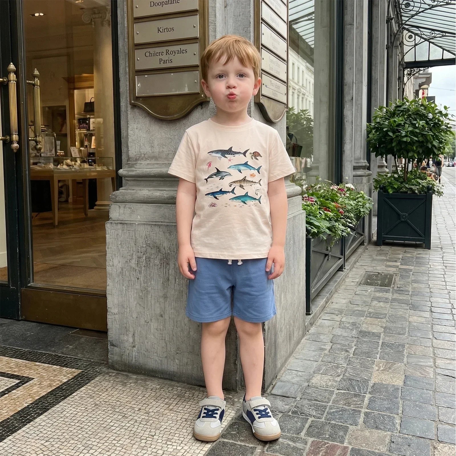 Camiseta Infantil Natureza — Estampas Exclusivas Off-White