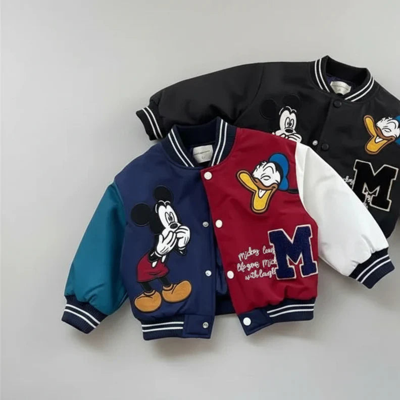 Jaqueta Infantil Varsity College — Patches Exclusivos