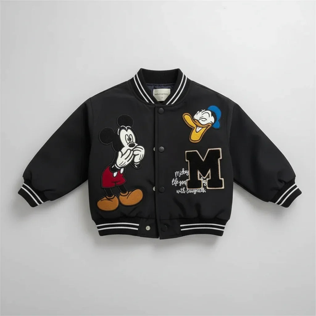 Jaqueta Infantil Varsity College — Patches Exclusivos