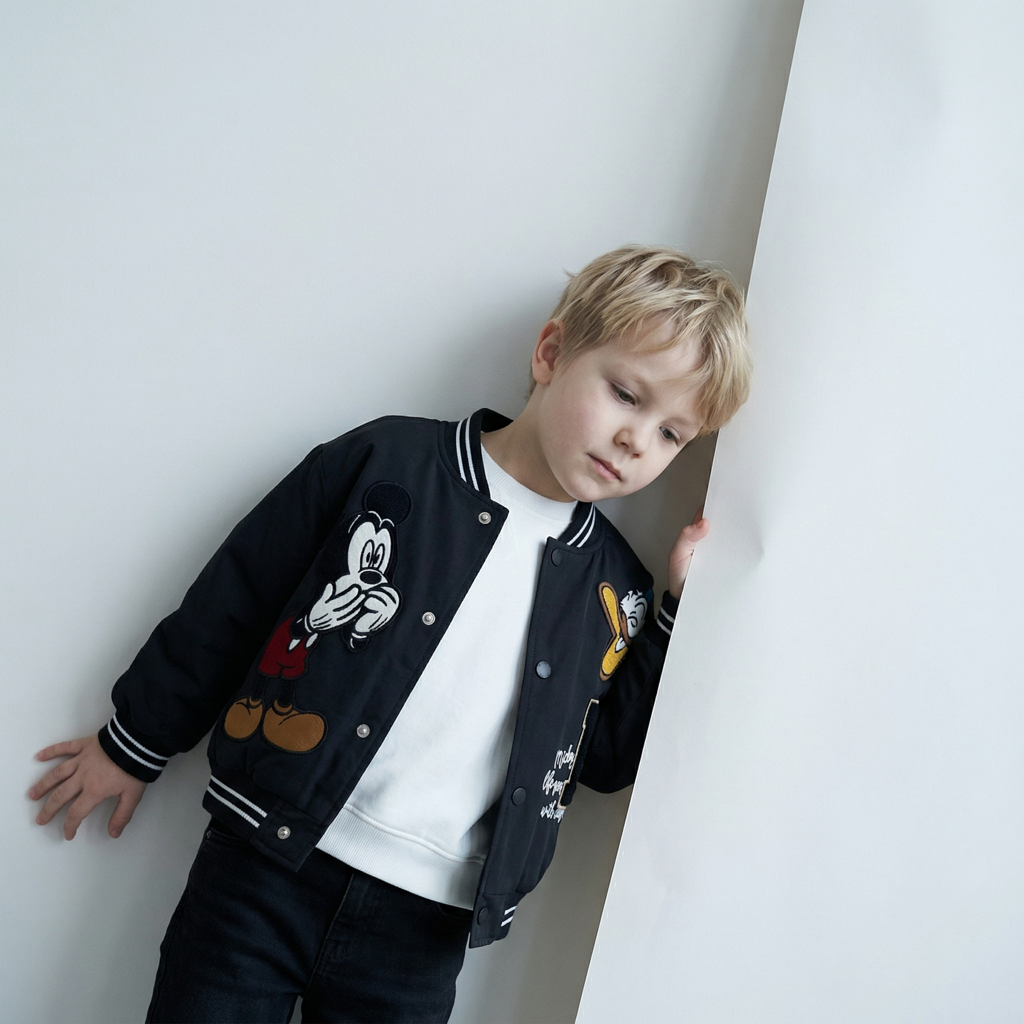 Jaqueta Infantil Varsity College — Patches Exclusivos