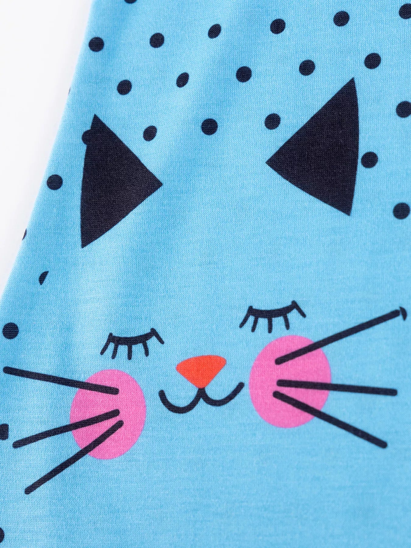 Vestido Infantil Cachorrinho Poá — Azul Royal