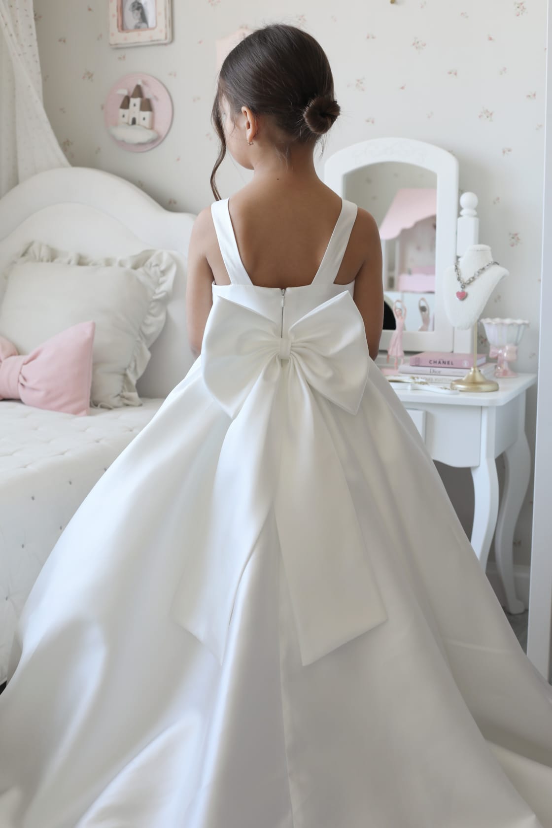 Vestido Sophia Mikado para Daminha de Honra — Exclusivo