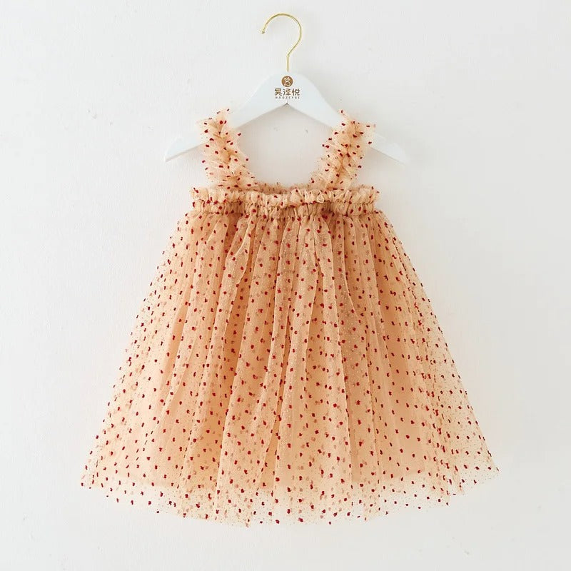 Vestido de Princesa Infantil Tutu com Poás