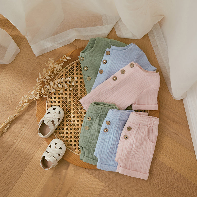 Conjunto Linho — Camiseta + Shorts