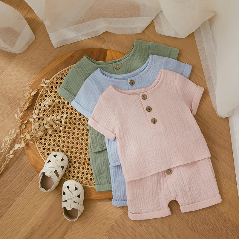 Conjunto Linho — Camiseta + Shorts