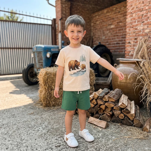 Camiseta Infantil Natureza — Estampas Exclusivas Off-White