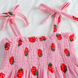 Conjunto Infantil Moranguinho Rosa — Blusa + Calça com Detalhes Franzidos