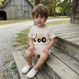 Conjunto Infantil Waffle Trator — Camiseta + Shorts