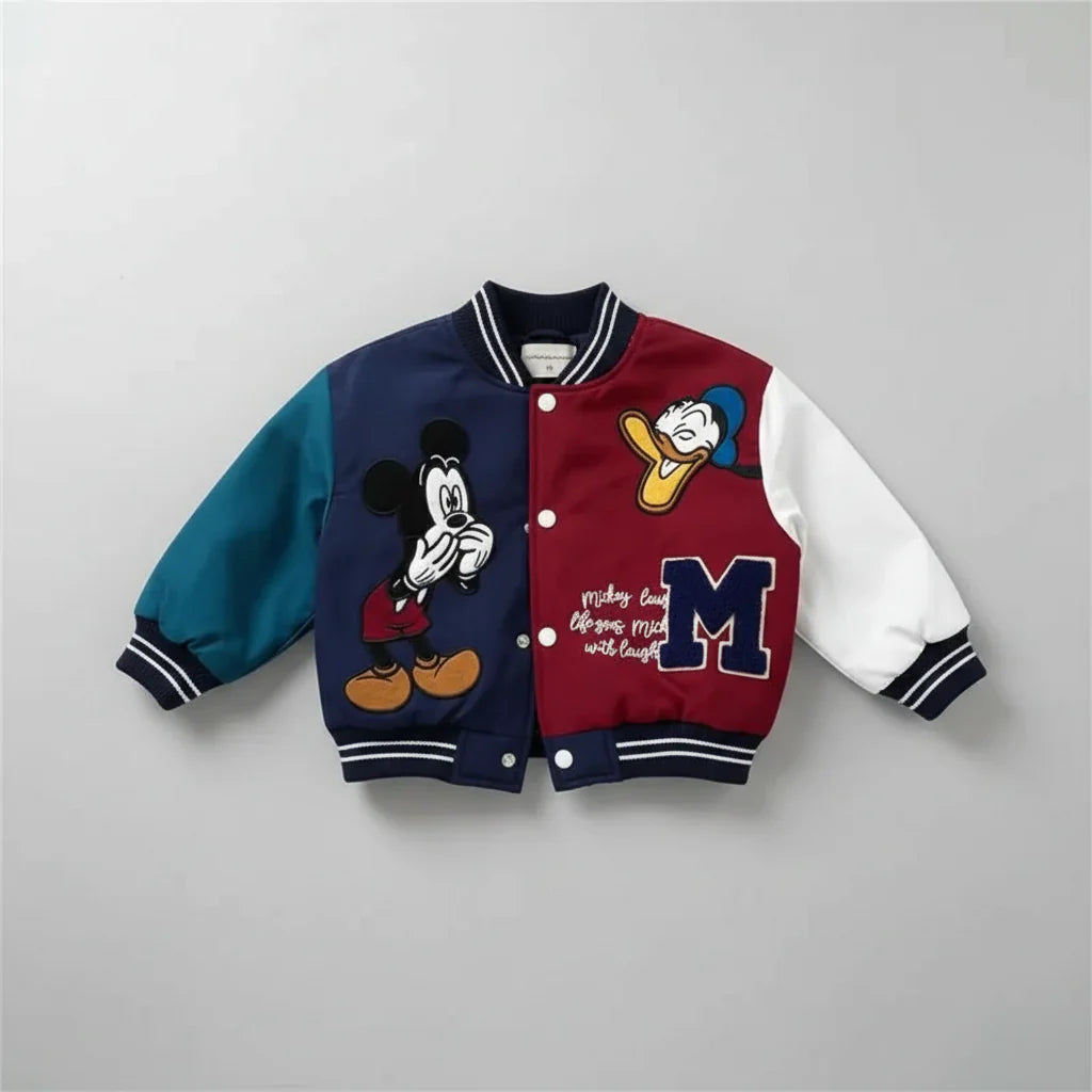 Jaqueta Infantil Varsity College — Patches Exclusivos