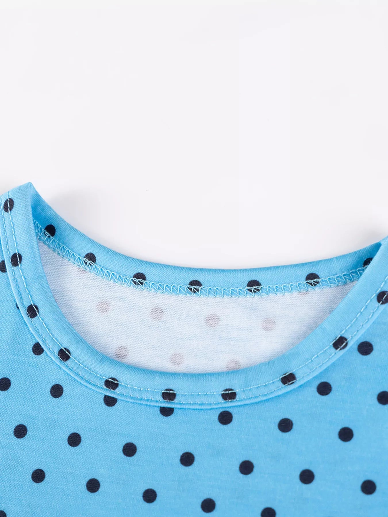 Vestido Infantil Cachorrinho Poá — Azul Royal