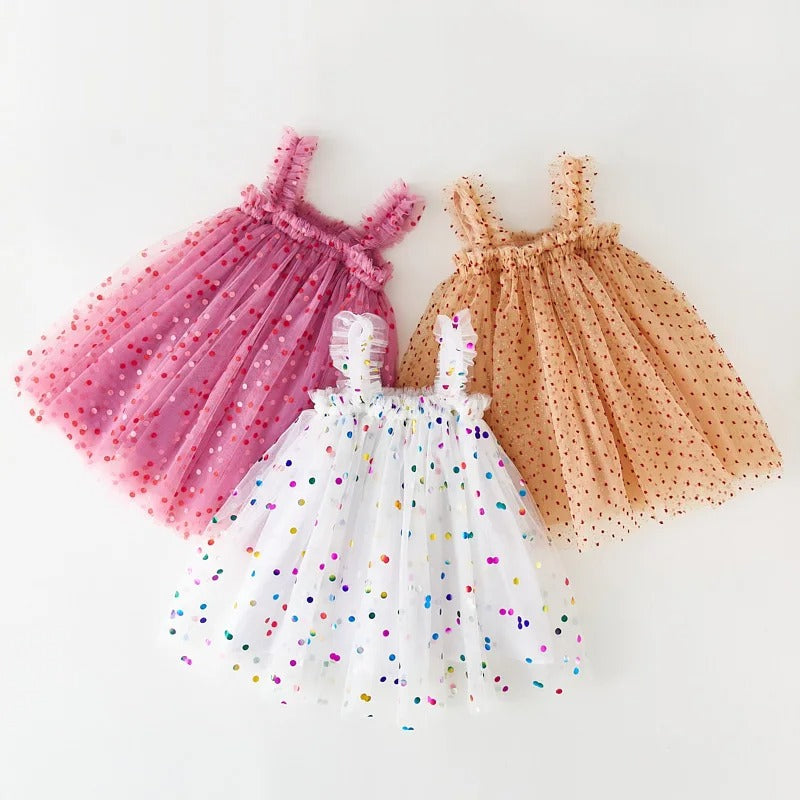 Vestido de Princesa Infantil Tutu com Poás