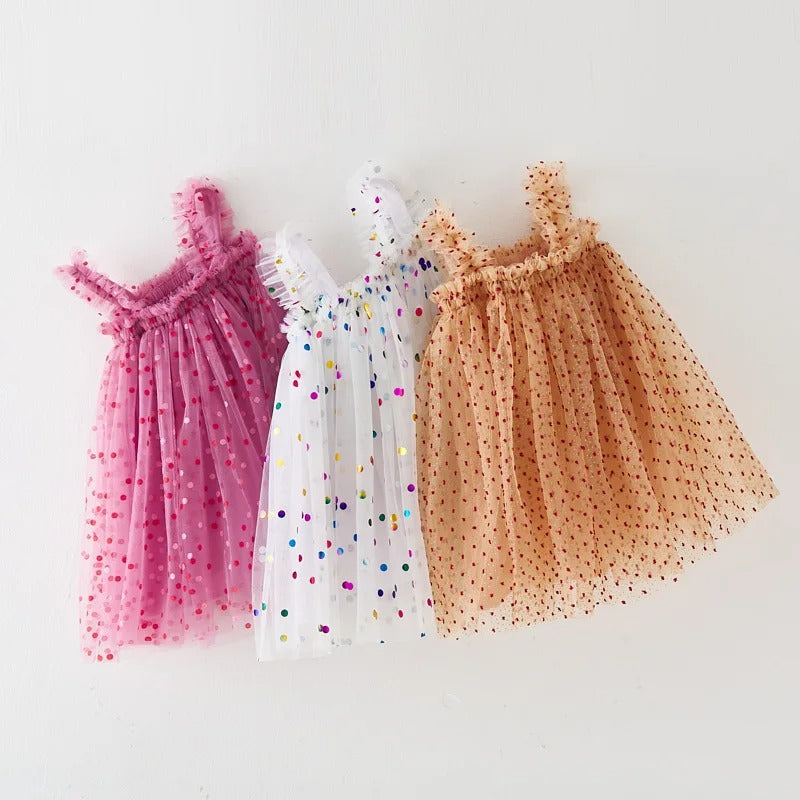 Vestido de Princesa Infantil Tutu com Poás