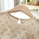 Vestido Infantil Luxo Tule Bordado com Brilho Festa Princesa