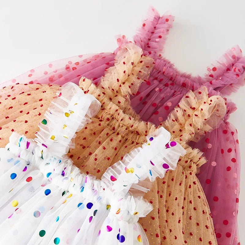 Vestido de Princesa Infantil Tutu com Poás