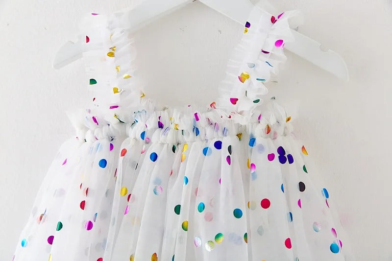 Vestido de Princesa Infantil Tutu com Poás