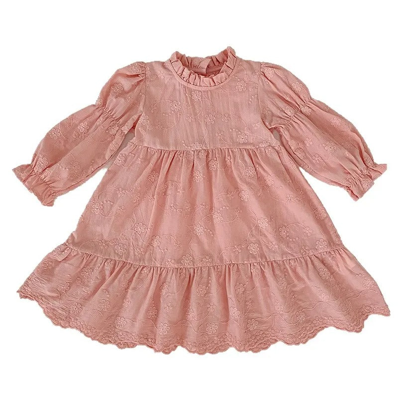 Sofia™ – Vestido Princesa Infantil com Bordado Floral