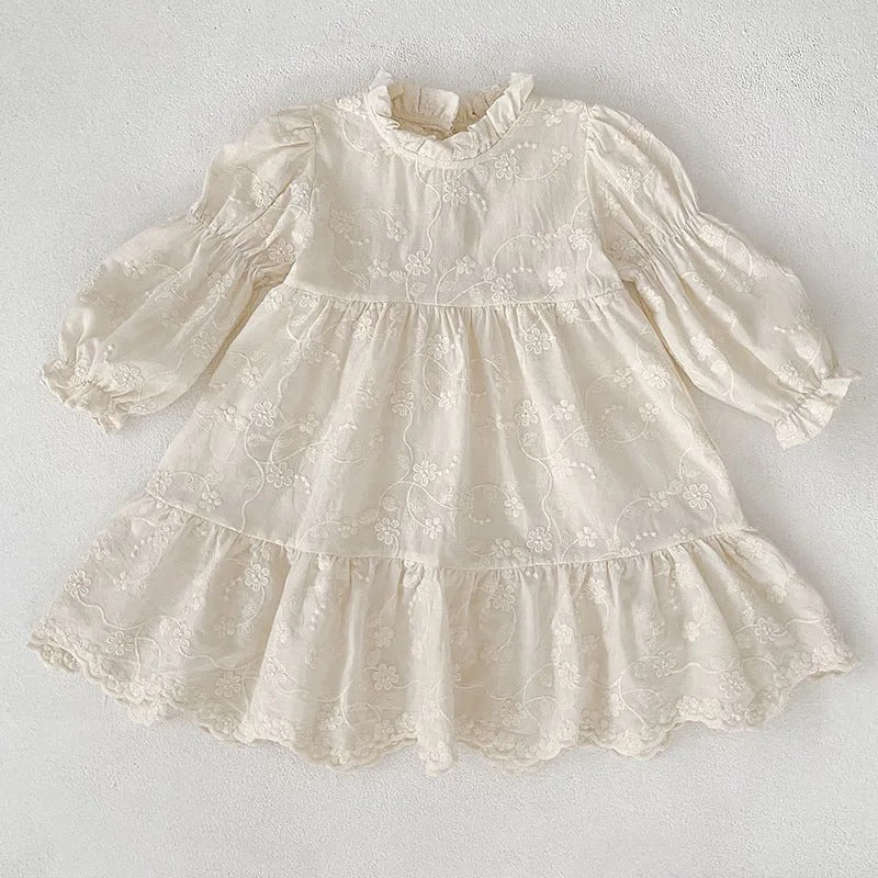 Sofia™ – Vestido Princesa Infantil com Bordado Floral