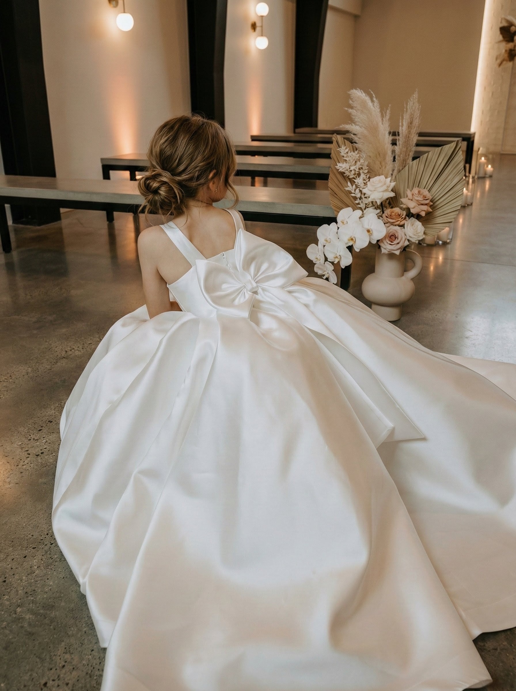 Vestido Sophia Mikado para Daminha de Honra — Exclusivo