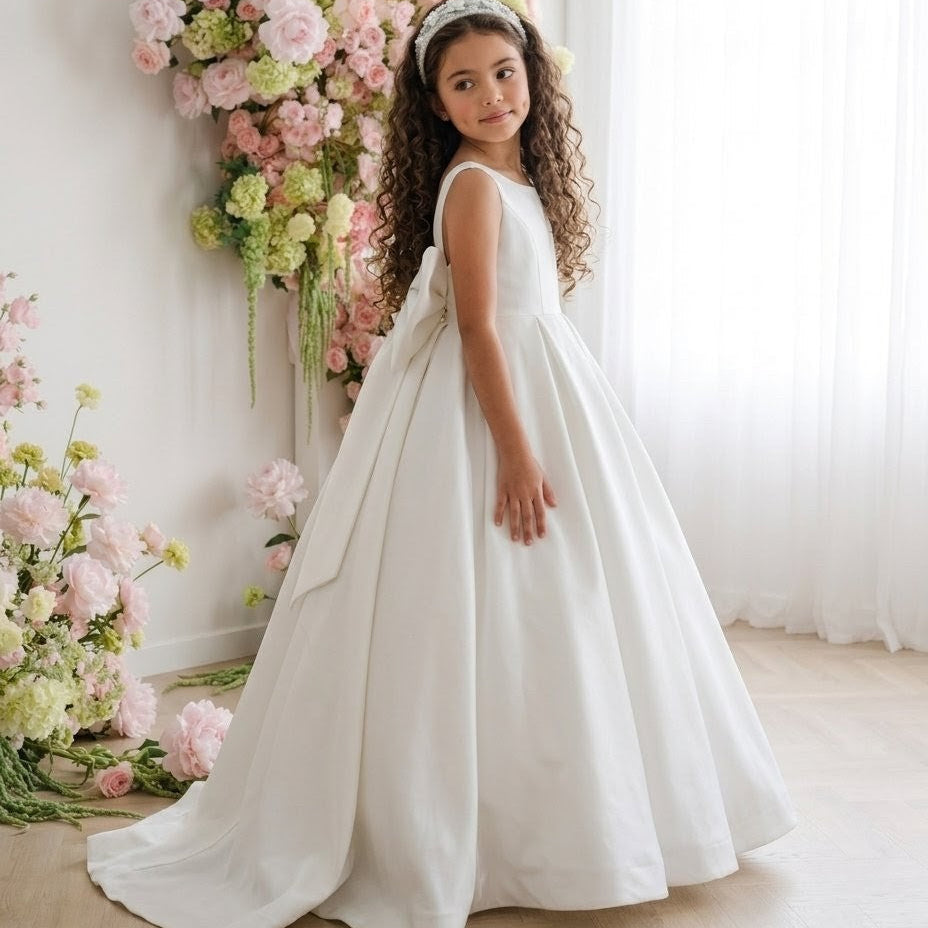 Vestido Sophia Mikado para Daminha de Honra — Exclusivo
