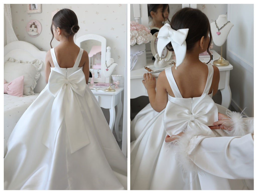 Vestido Sophia Mikado para Daminha de Honra — Exclusivo