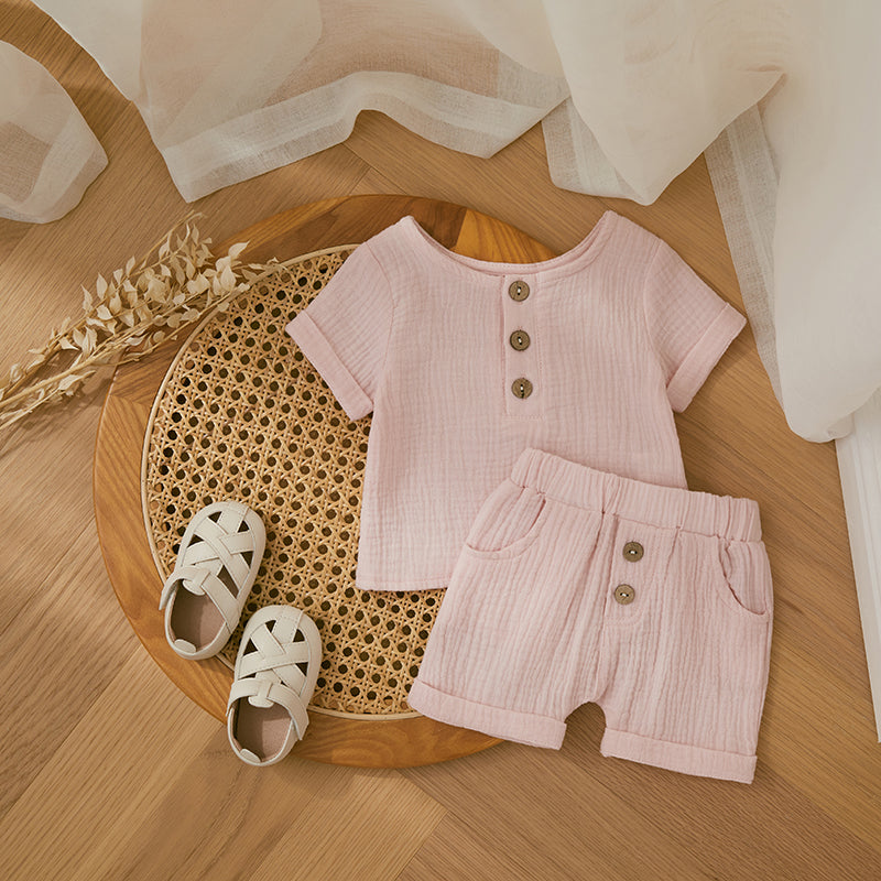 Conjunto Linho — Camiseta + Shorts